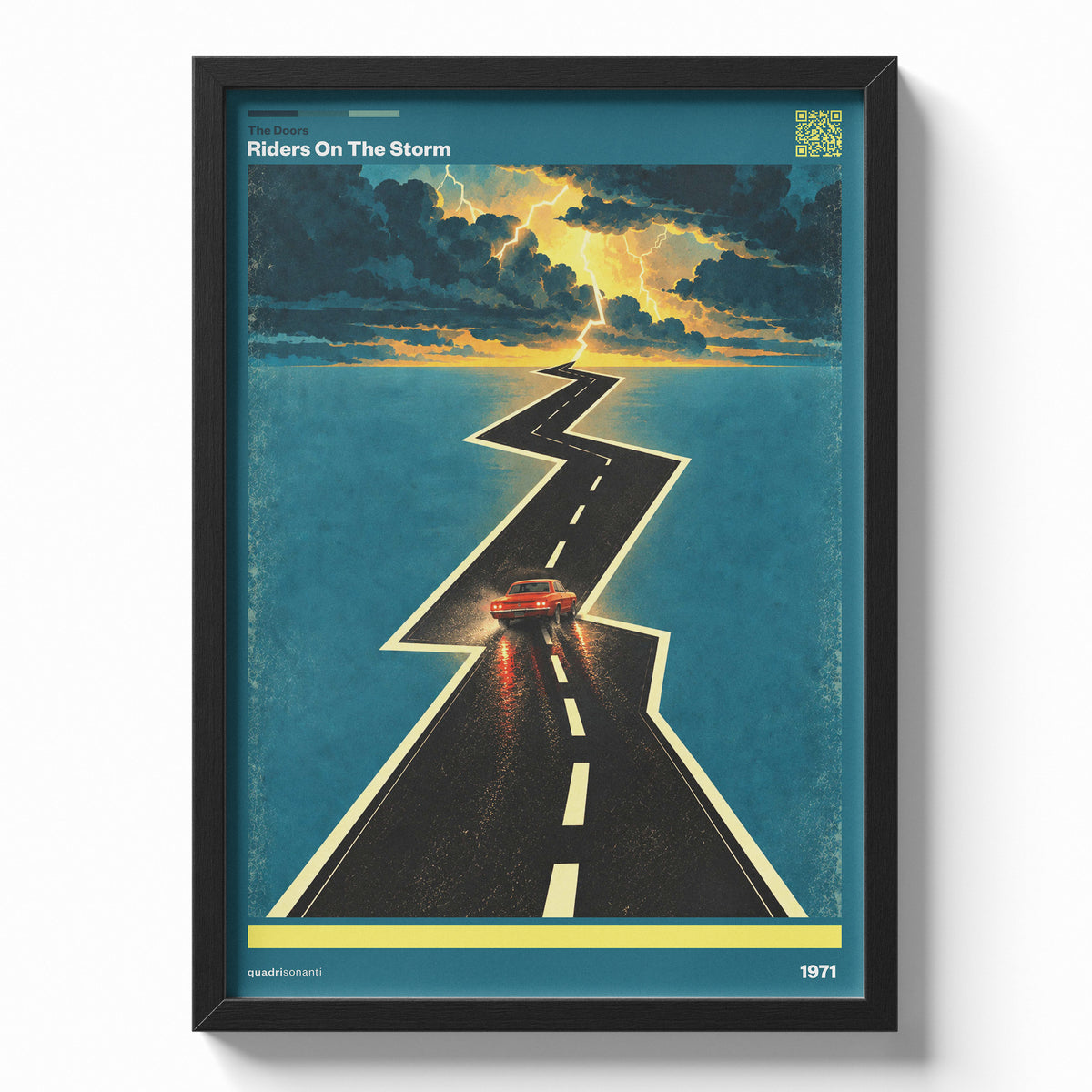 Stampa artistica ispirata a Riders On The Storm - The Doors | 1971 - Quadrisonanti