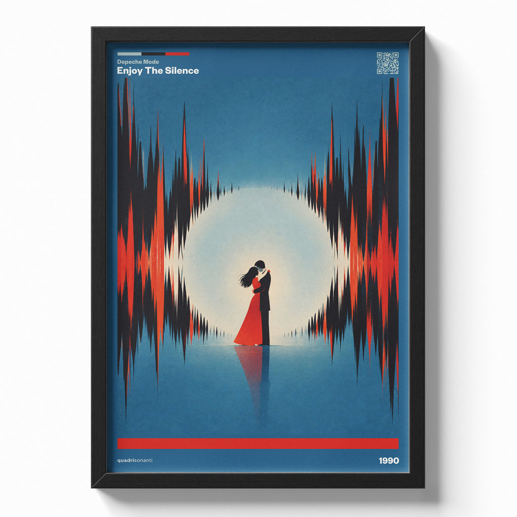 Stampa artistica ispirata a Enjoy The Silence - Depeche Mode | 1990 - Quadrisonanti