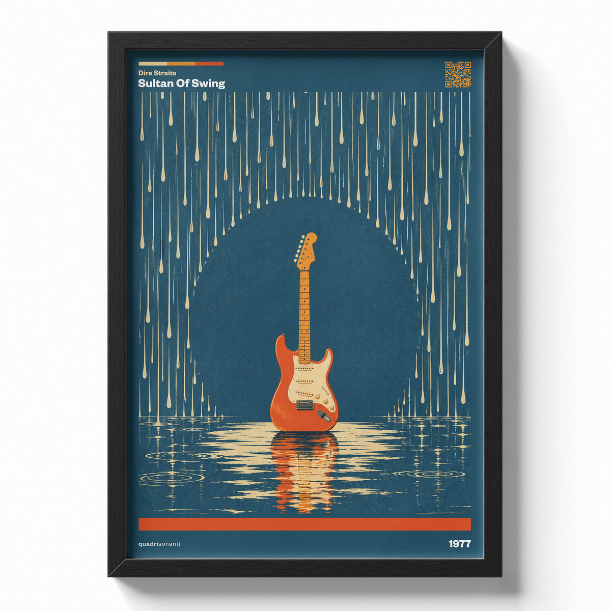 Stampa artistica ispirata a Sultan Of Swing - Dire Straits | 1977 - Quadrisonanti