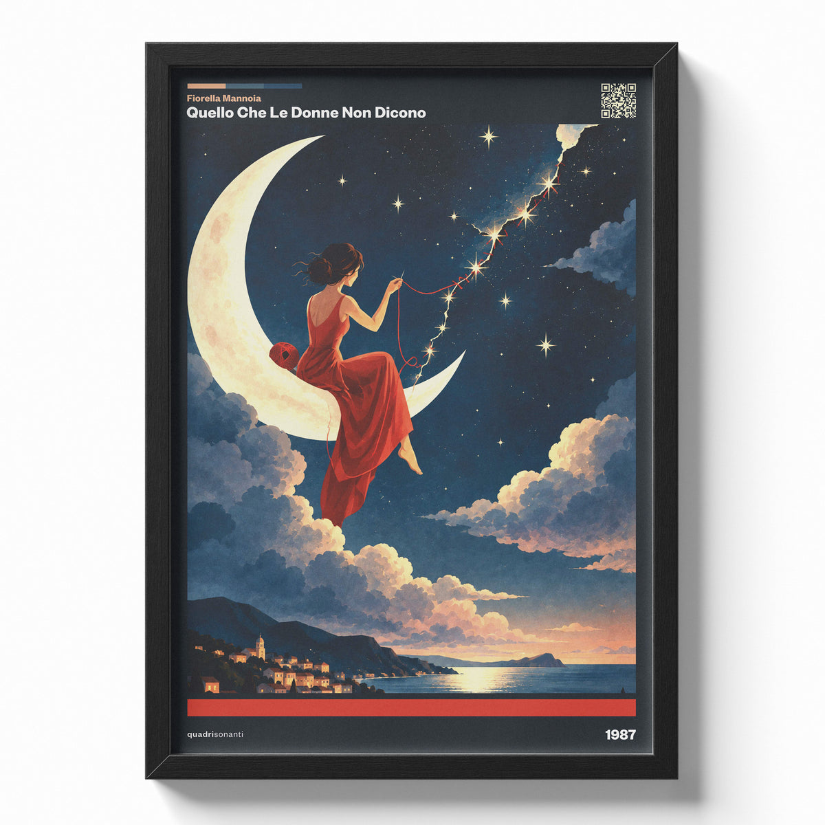 Stampa artistica ispirata a Quello Che Le Donne Non Dicono - Fiorella Mannoia | 1987 - Quadrisonanti