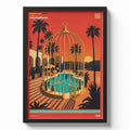 Stampa artistica ispirata a Hotel California - Eagles | 1976 - Quadrisonanti