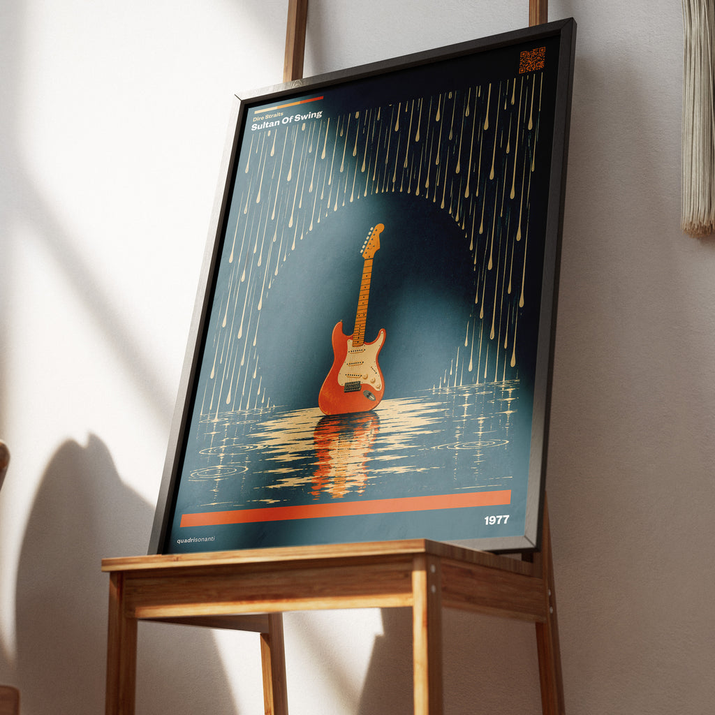 Stampa artistica ispirata a Sultan Of Swing - Dire Straits | 1977 - Quadrisonanti