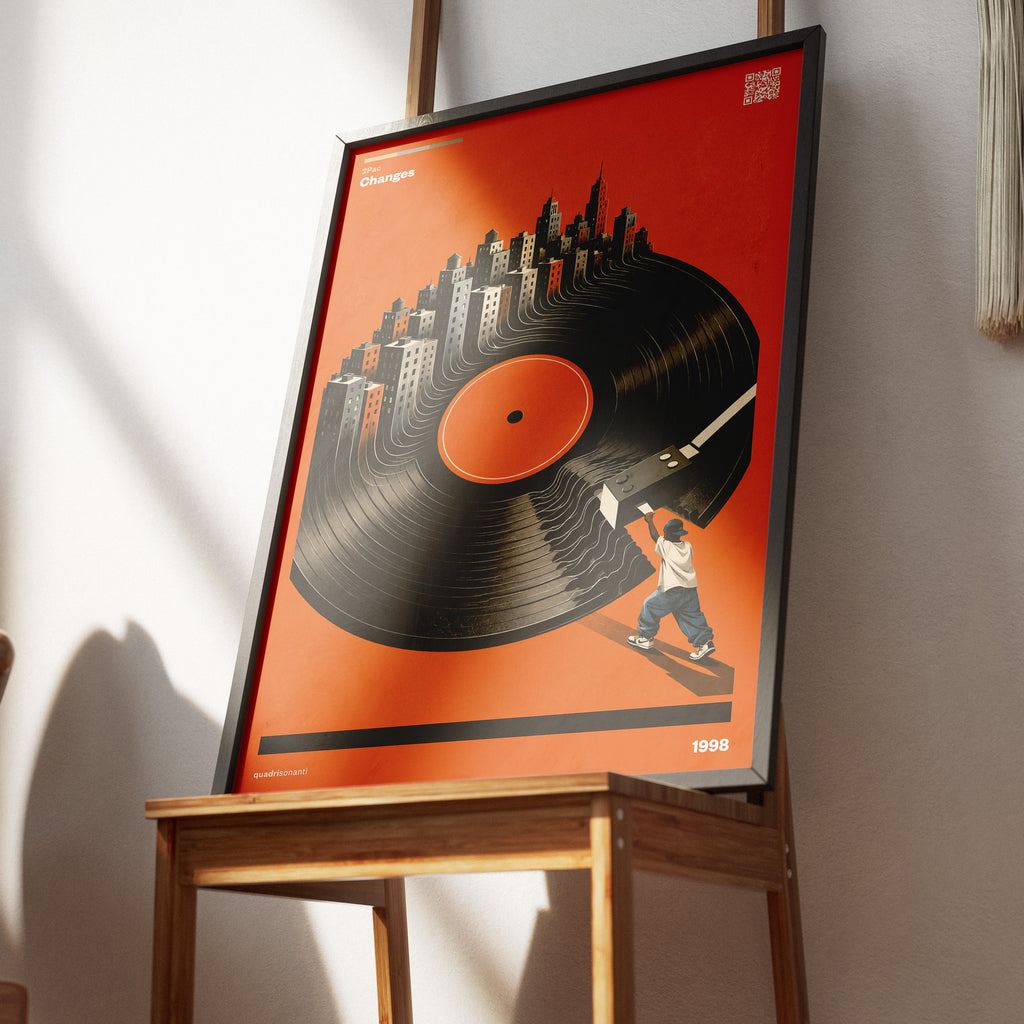 Stampa artistica ispirata a Changes - 2Pac | 1998 - Quadrisonanti