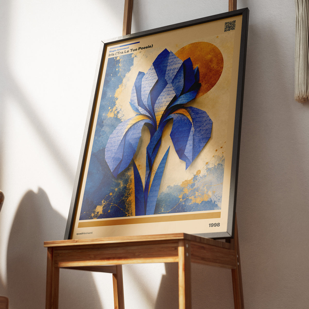Stampa artistica ispirata a Iris (Tra Le Tue Poesie) - Biagio Antonacci | 1998 - Quadrisonanti
