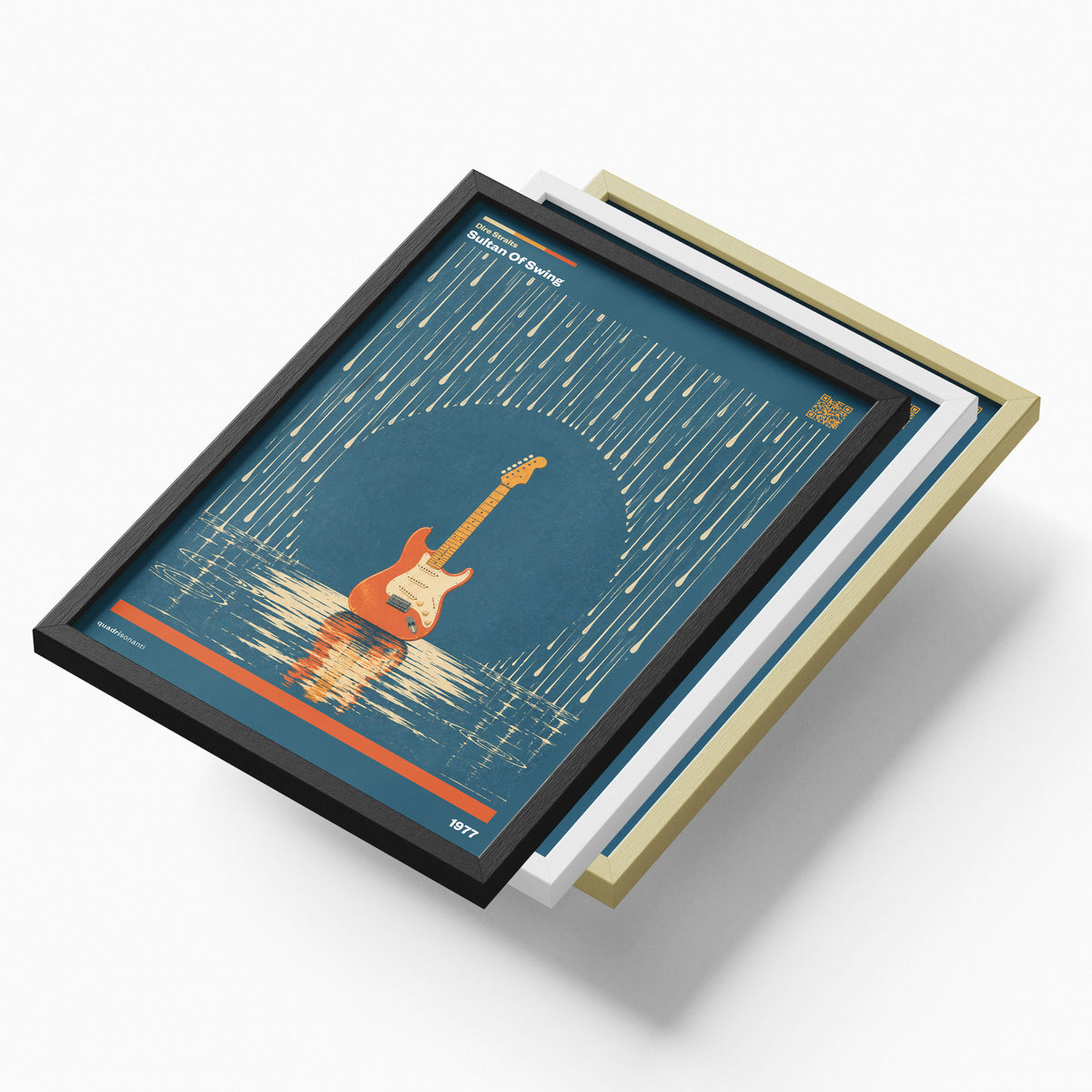 Stampa artistica ispirata a Sultan Of Swing - Dire Straits | 1977 - Quadrisonanti