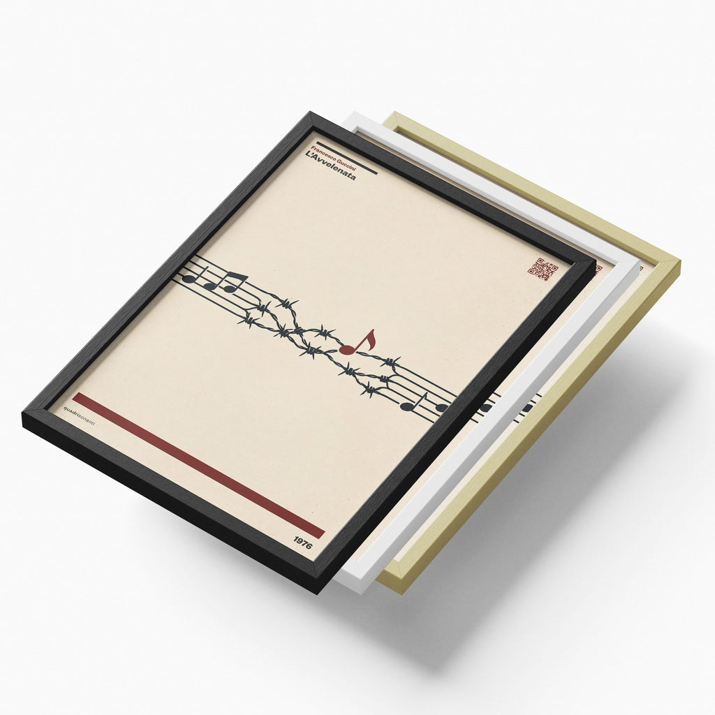 Stampa artistica ispirata a L'Avvelenata - Francesco Guccini | 1976 - Quadrisonanti