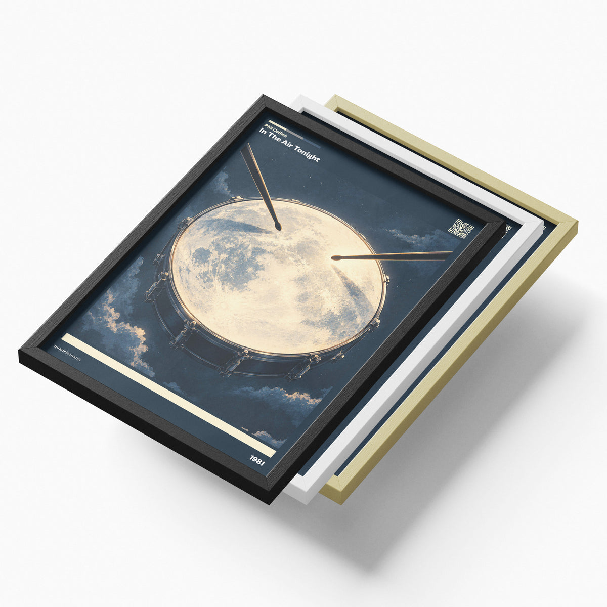 Stampa artistica ispirata a In The Air Tonight - Phil Collins | 1981 - Quadrisonanti