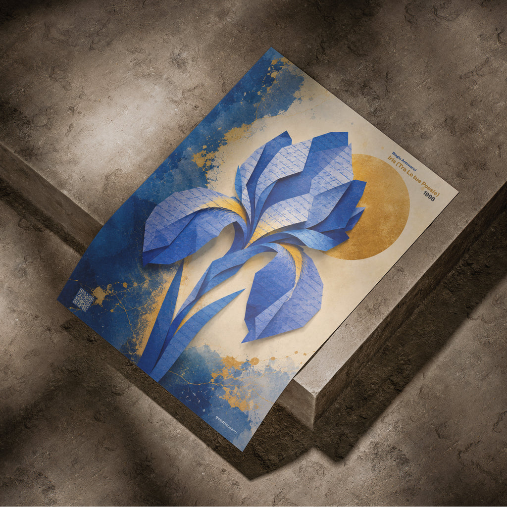 Stampa artistica ispirata a Iris (Tra Le Tue Poesie) - Biagio Antonacci | 1998 - Quadrisonanti