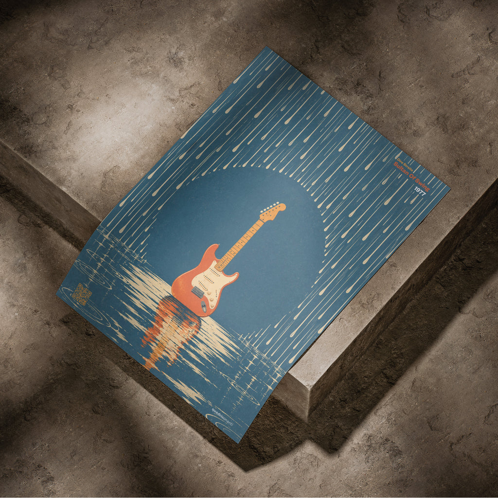 Stampa artistica ispirata a Sultan Of Swing - Dire Straits | 1977 - Quadrisonanti
