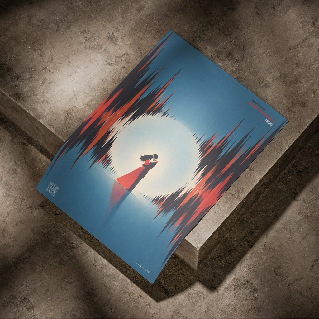 Stampa artistica ispirata a Enjoy The Silence - Depeche Mode | 1990 - Quadrisonanti
