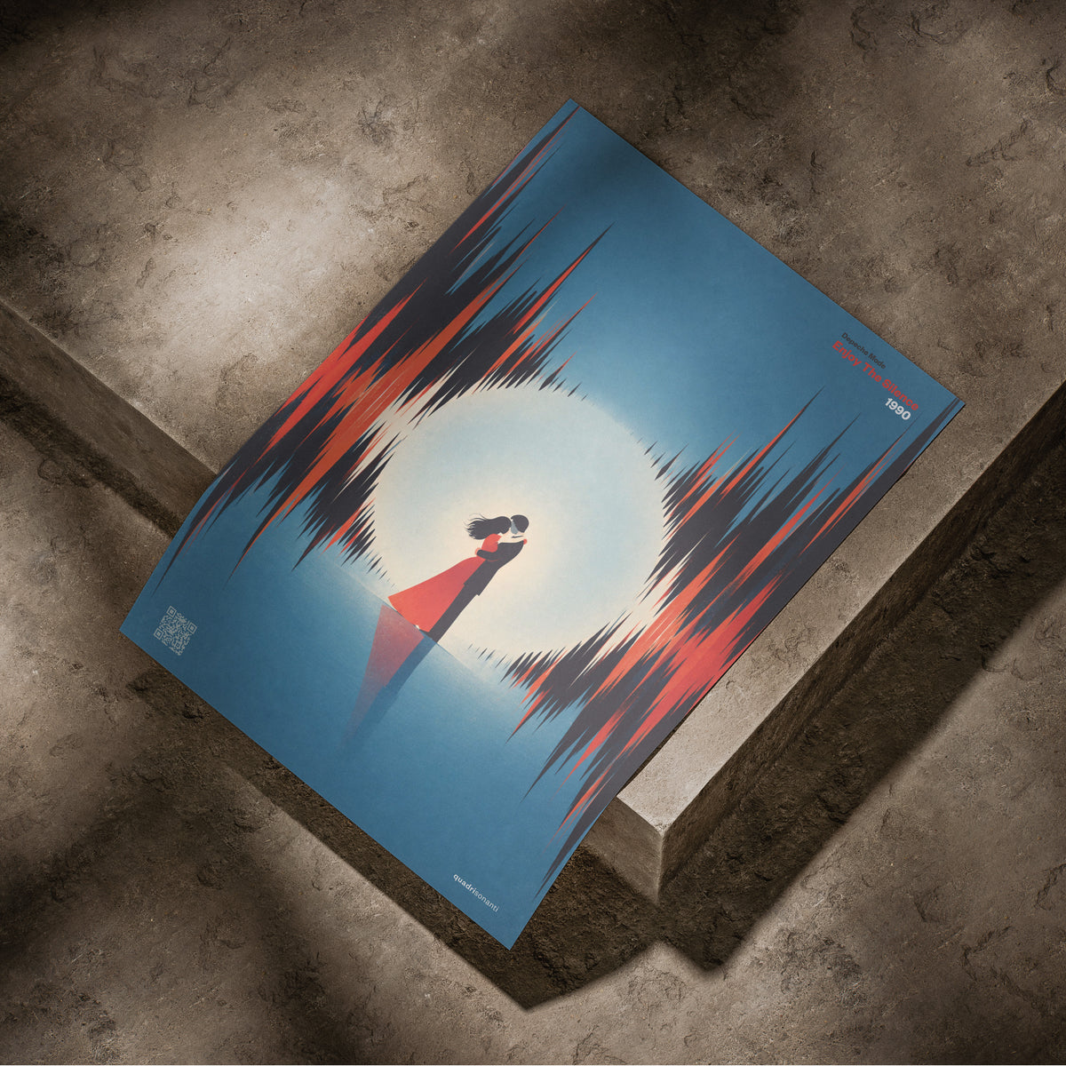 Stampa artistica ispirata a Enjoy The Silence - Depeche Mode | 1990 - Quadrisonanti