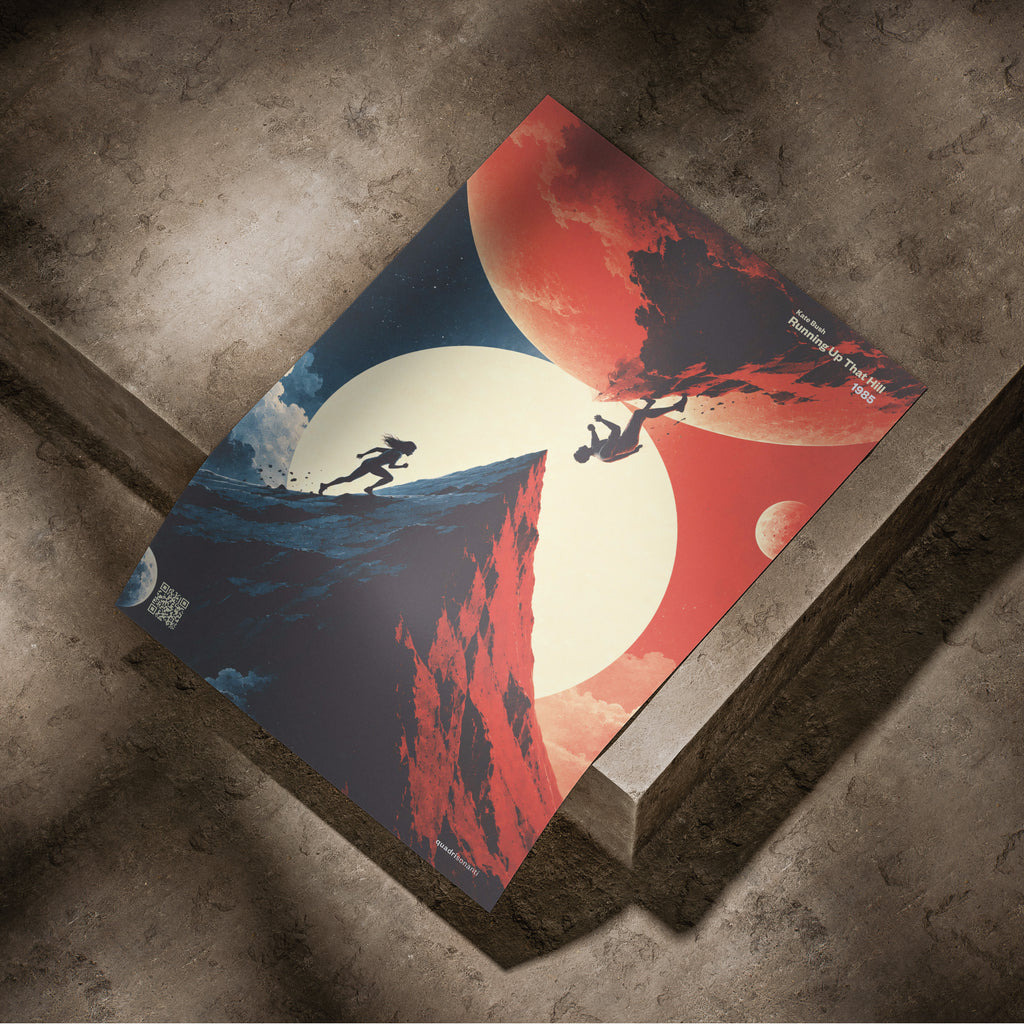 Stampa artistica ispirata a Running Up That Hill - Kate Bush | 1985 - Quadrisonanti
