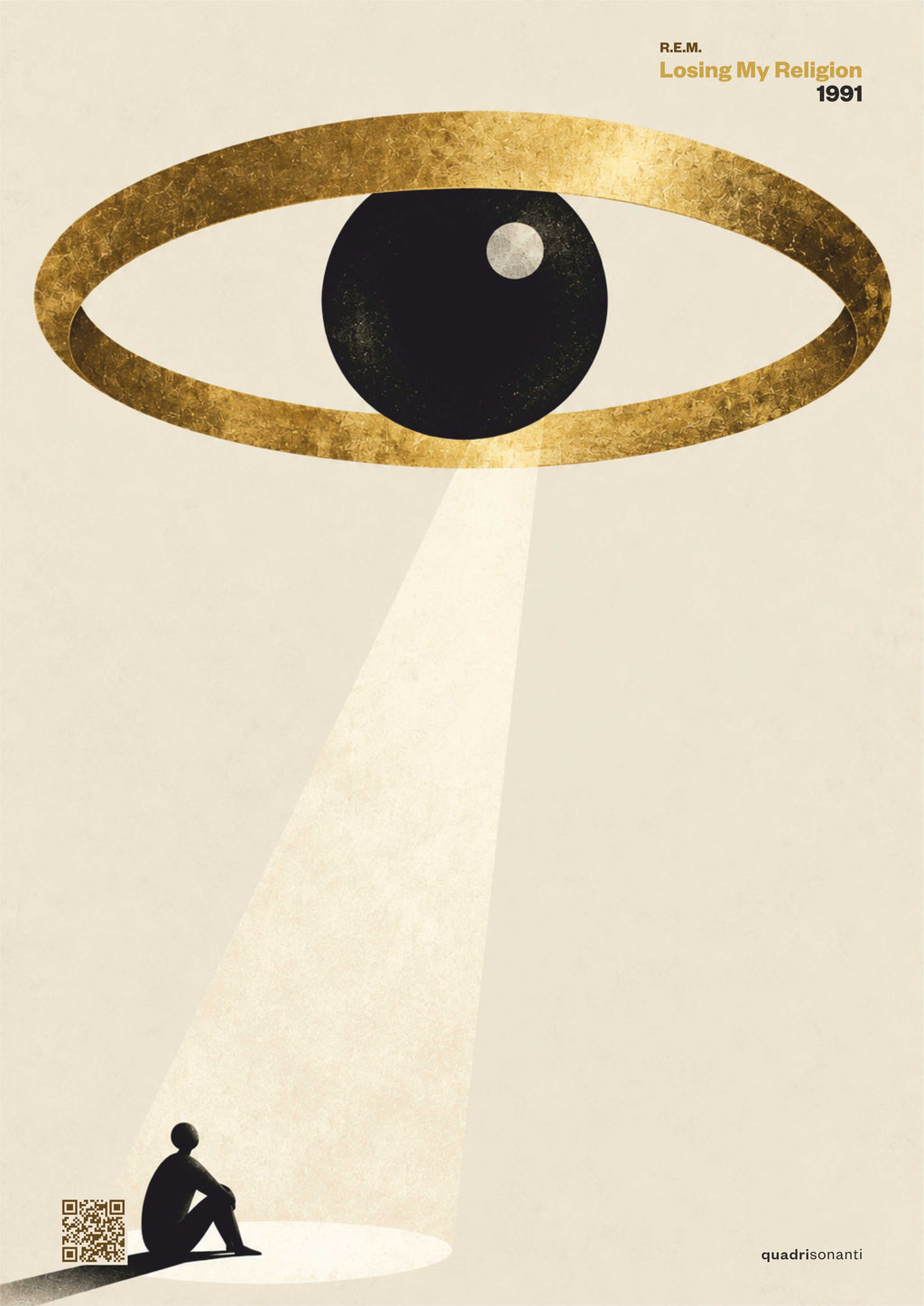 Stampa artistica ispirata a Losing My Religion - R.E.M. | 1991 - Quadrisonanti