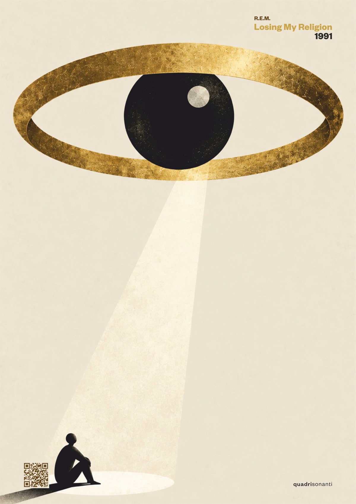 Stampa artistica ispirata a Losing My Religion - R.E.M. | 1991 - Quadrisonanti