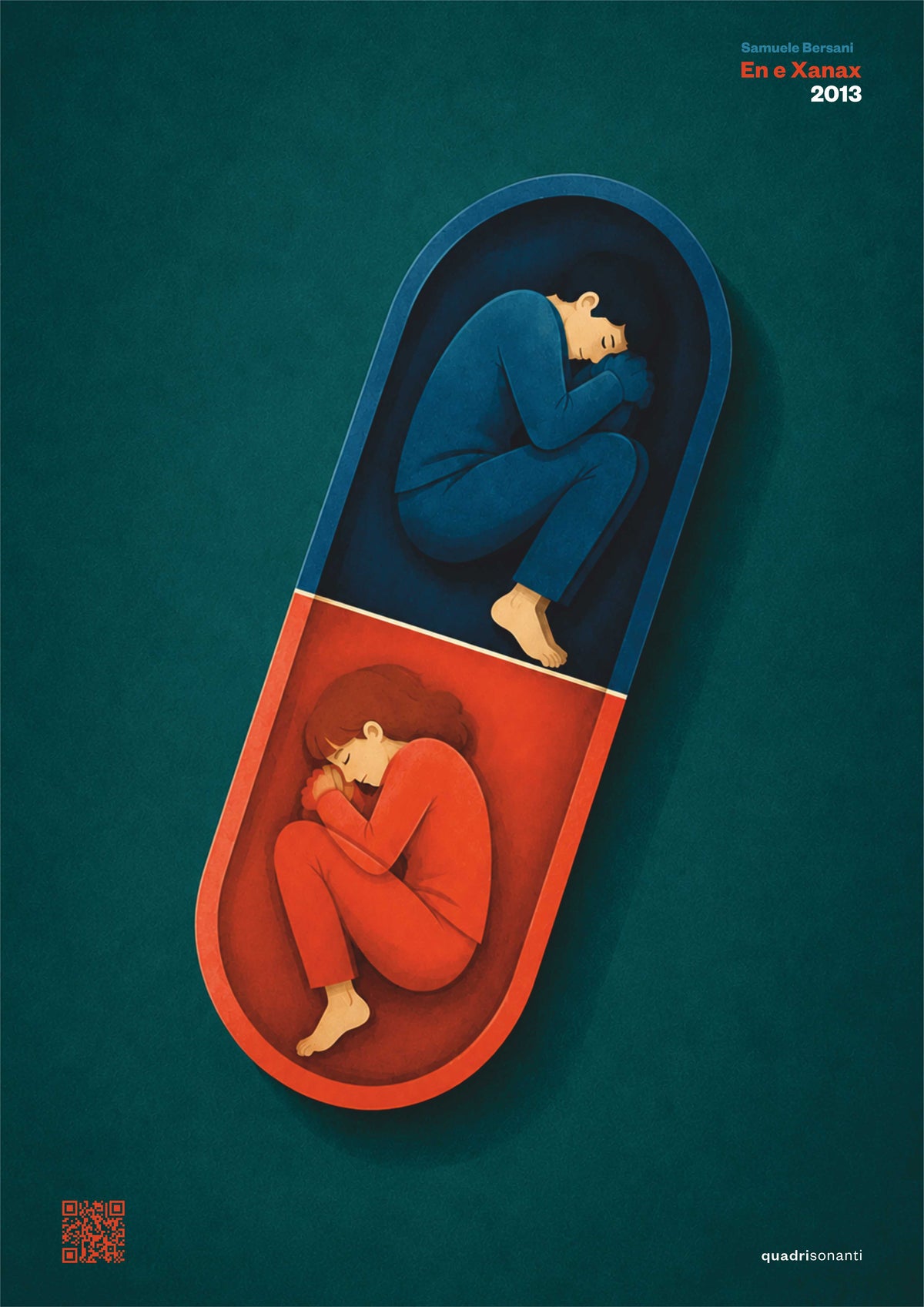 Stampa artistica ispirata a En E Xanax - Samuele Bersani | 2013 - Quadrisonanti