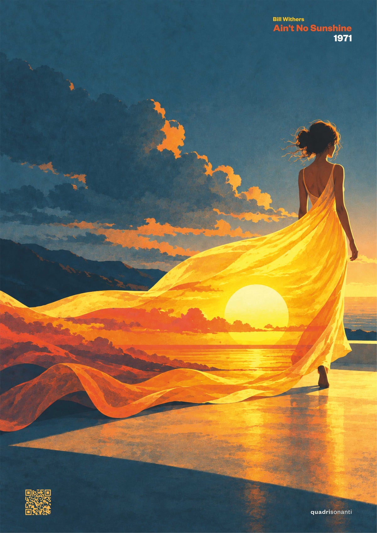 Stampa artistica ispirata a Ain't No Sunshine - Bill Withers | 1971 - Quadrisonanti