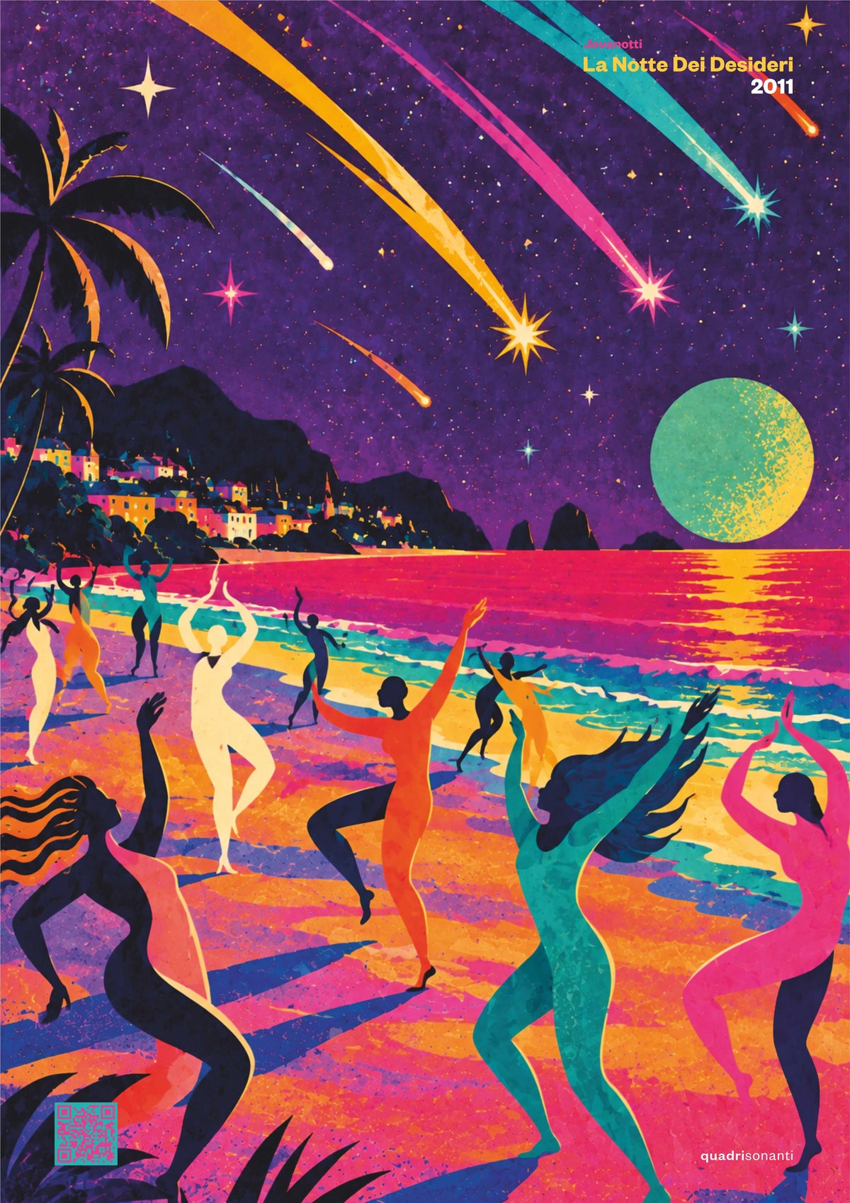 Stampa artistica ispirata a La Notte Dei Desideri - Jovanotti | 2011 - Quadrisonanti